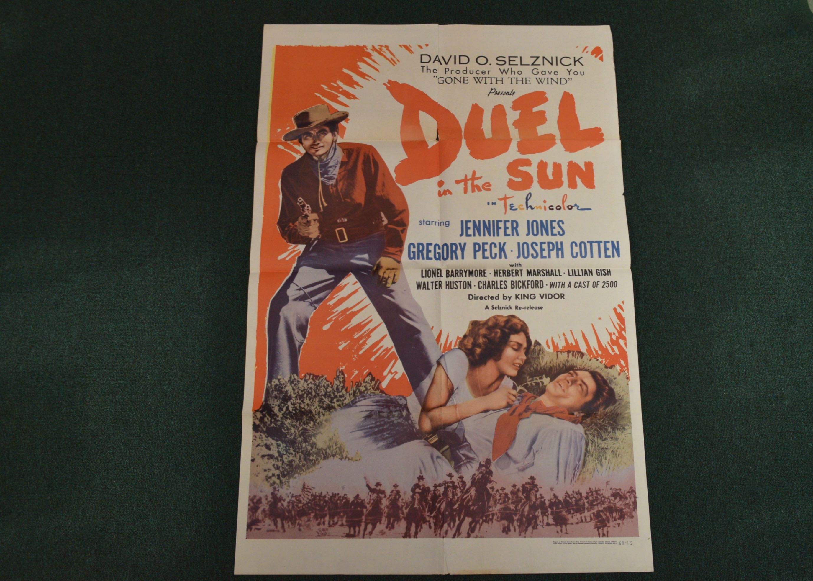 1946 "Duel in the Sun" Promotional Film Poster