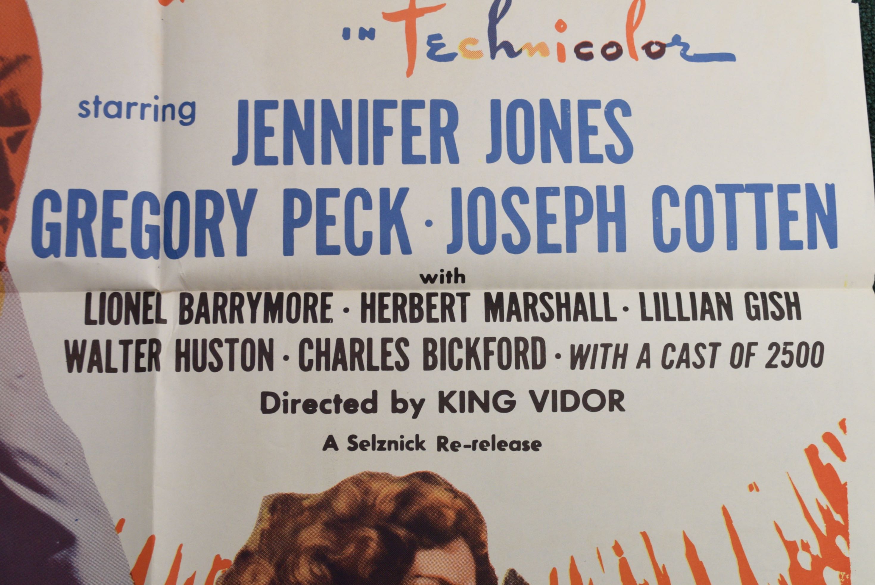 1946 "Duel in the Sun" Promotional Film Poster