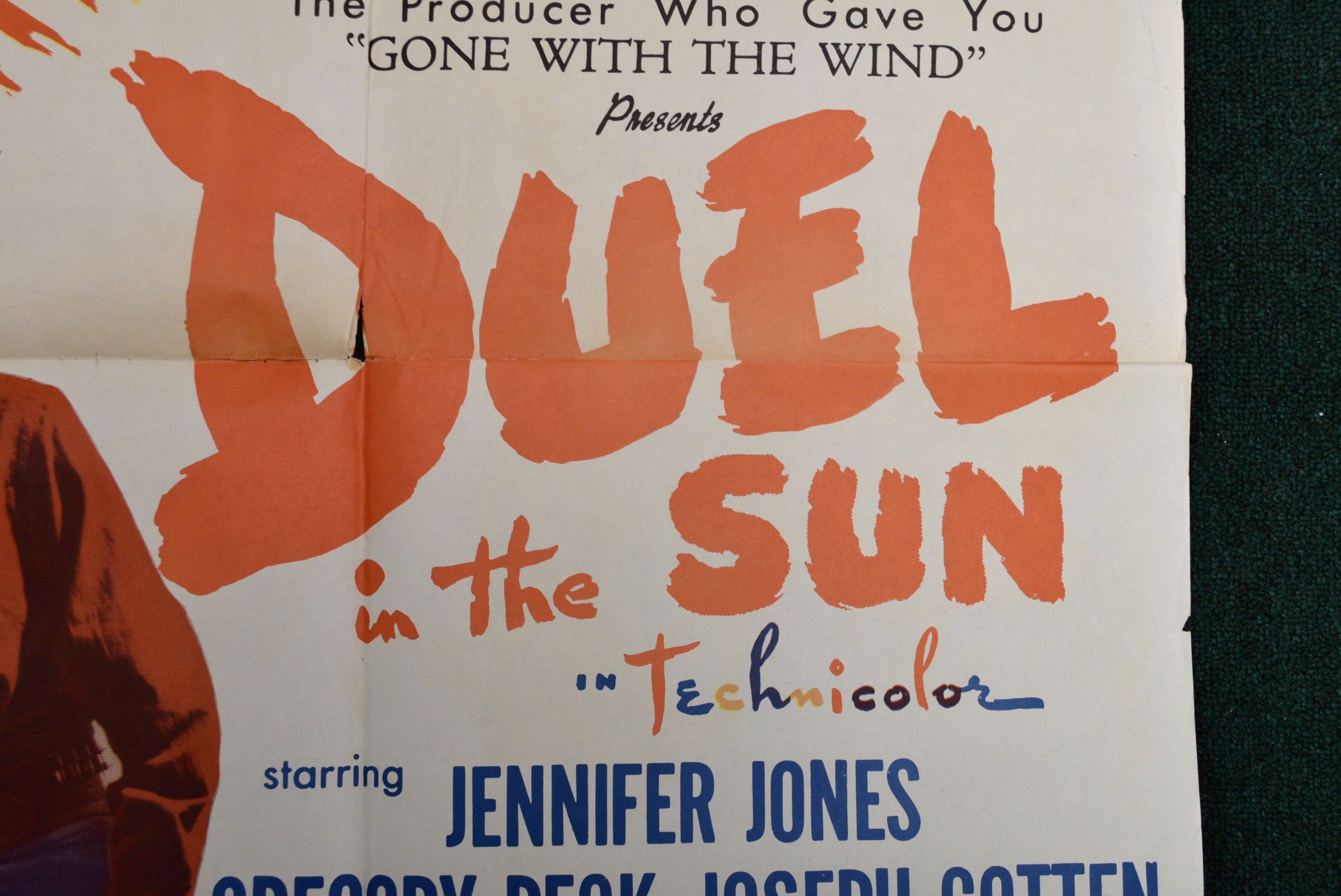 1946 "Duel in the Sun" Promotional Film Poster