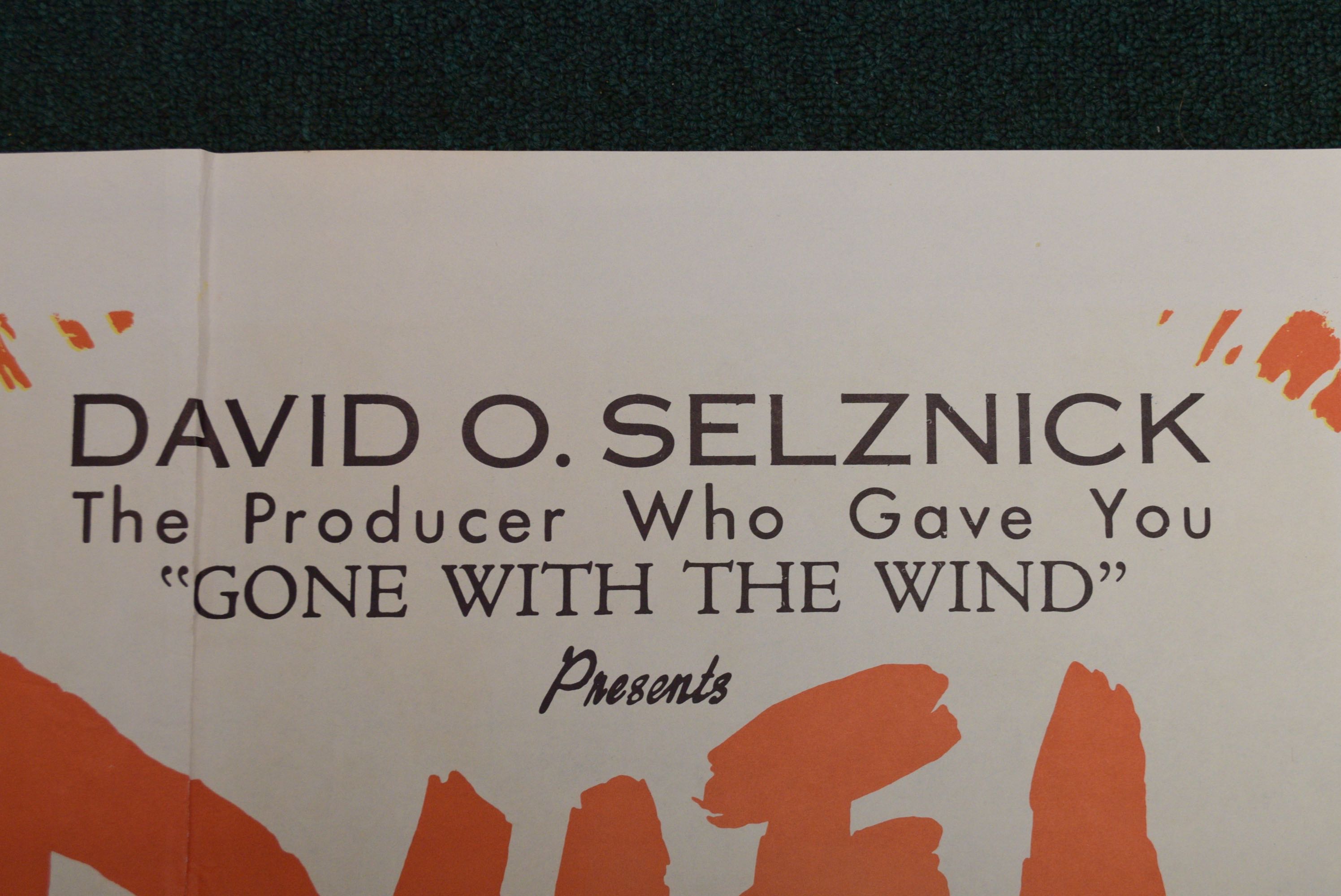 1946 "Duel in the Sun" Promotional Film Poster