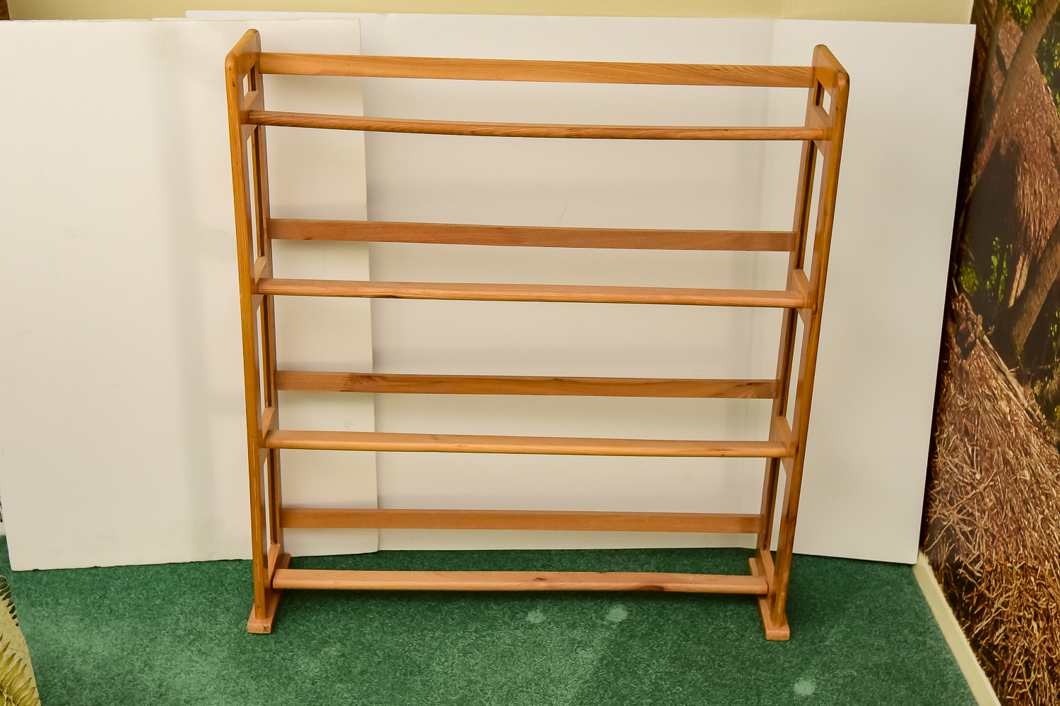 Country Chair and Shoe Rack