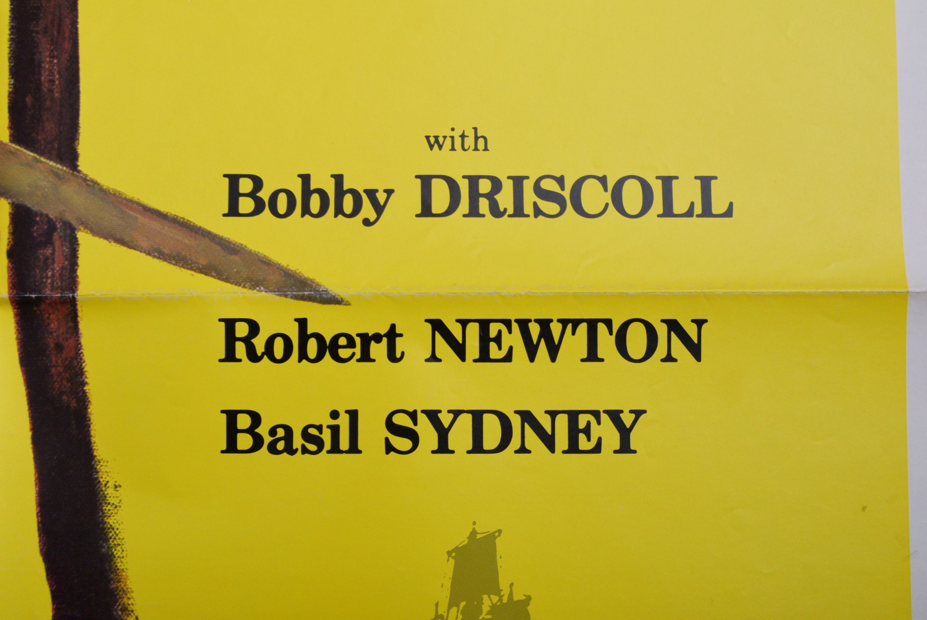 Authentic 1975 Theatrical Re-Release Poster for "Treasure Island"