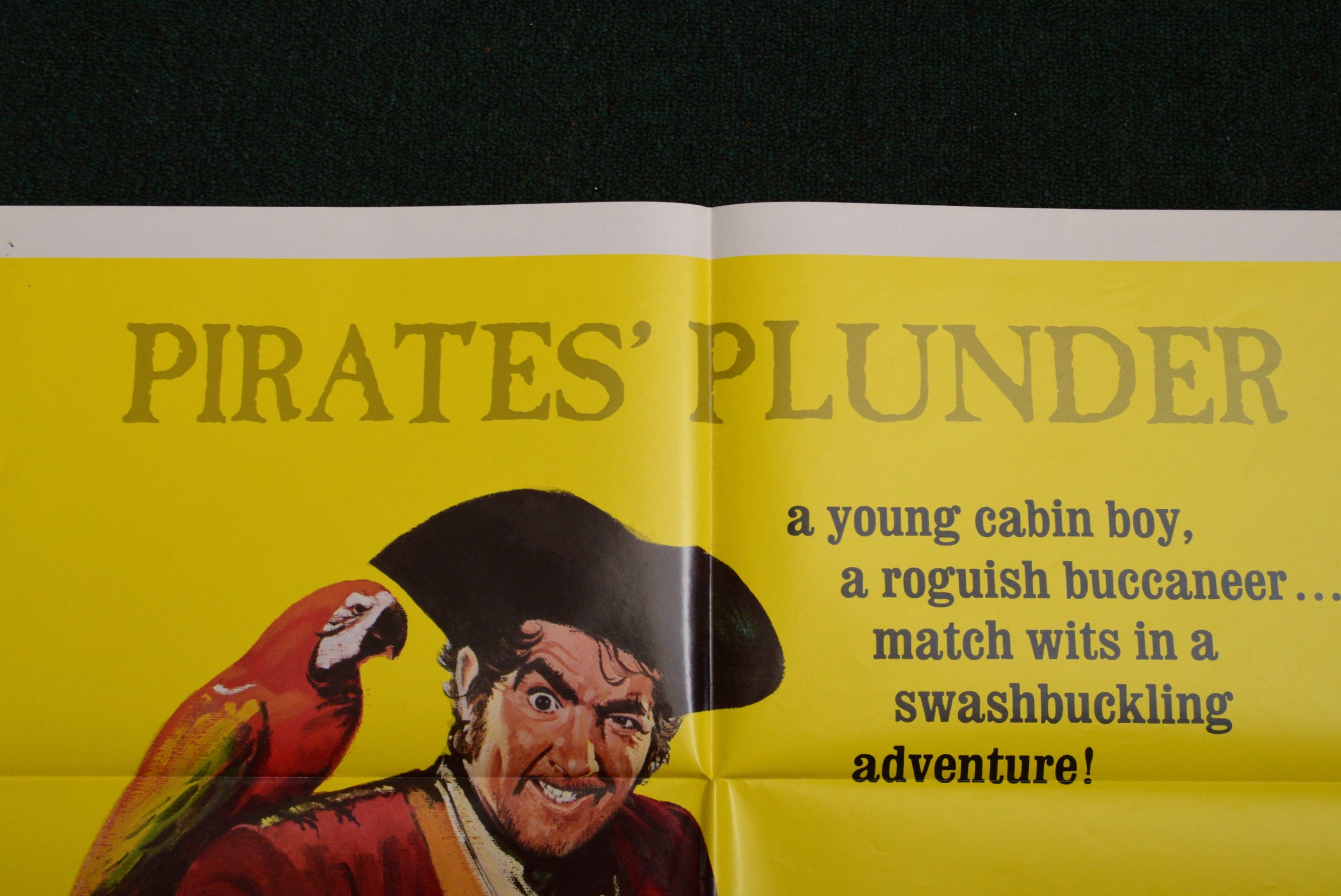 Authentic 1975 Theatrical Re-Release Poster for "Treasure Island"