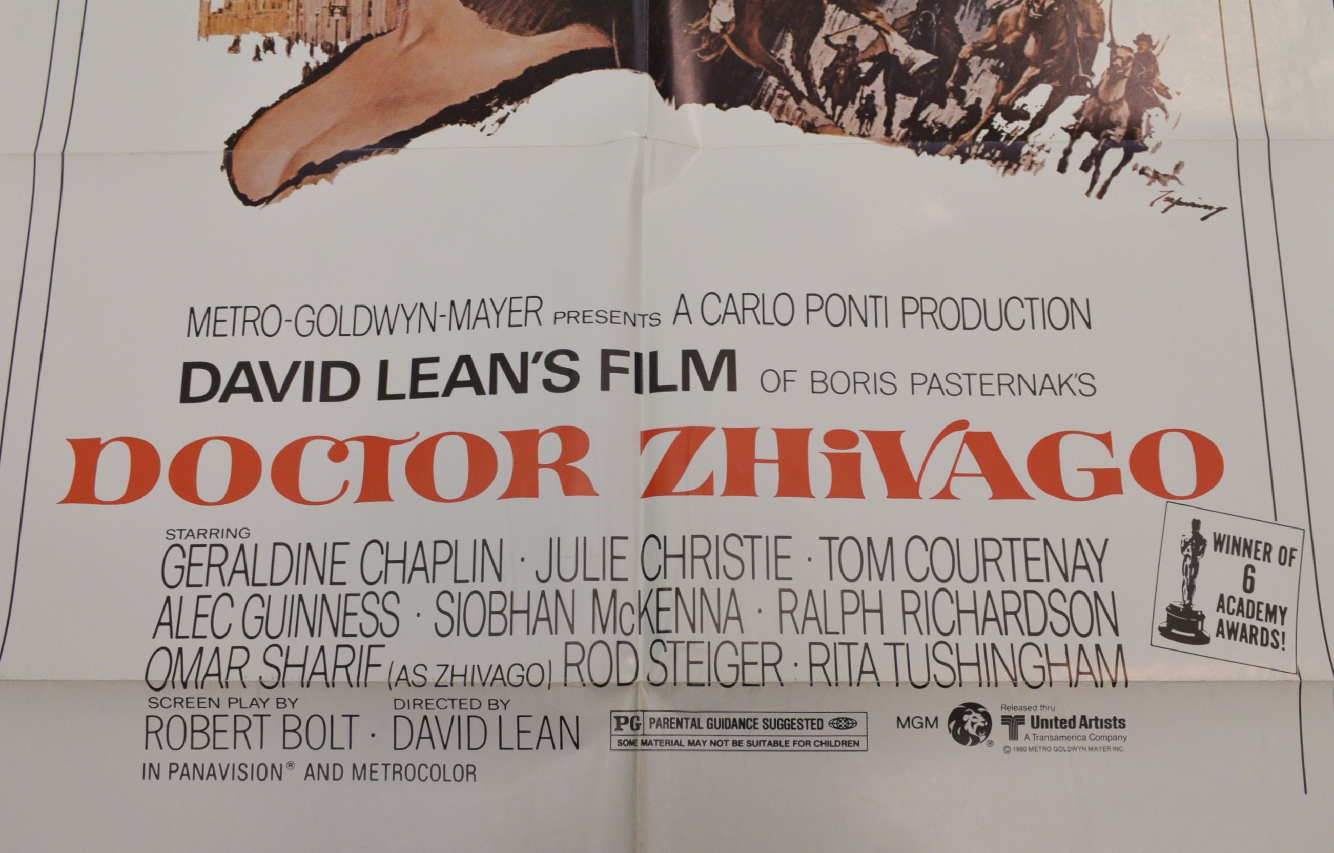 Authentic 1980 "Dr. Zhivago" Theater Poster