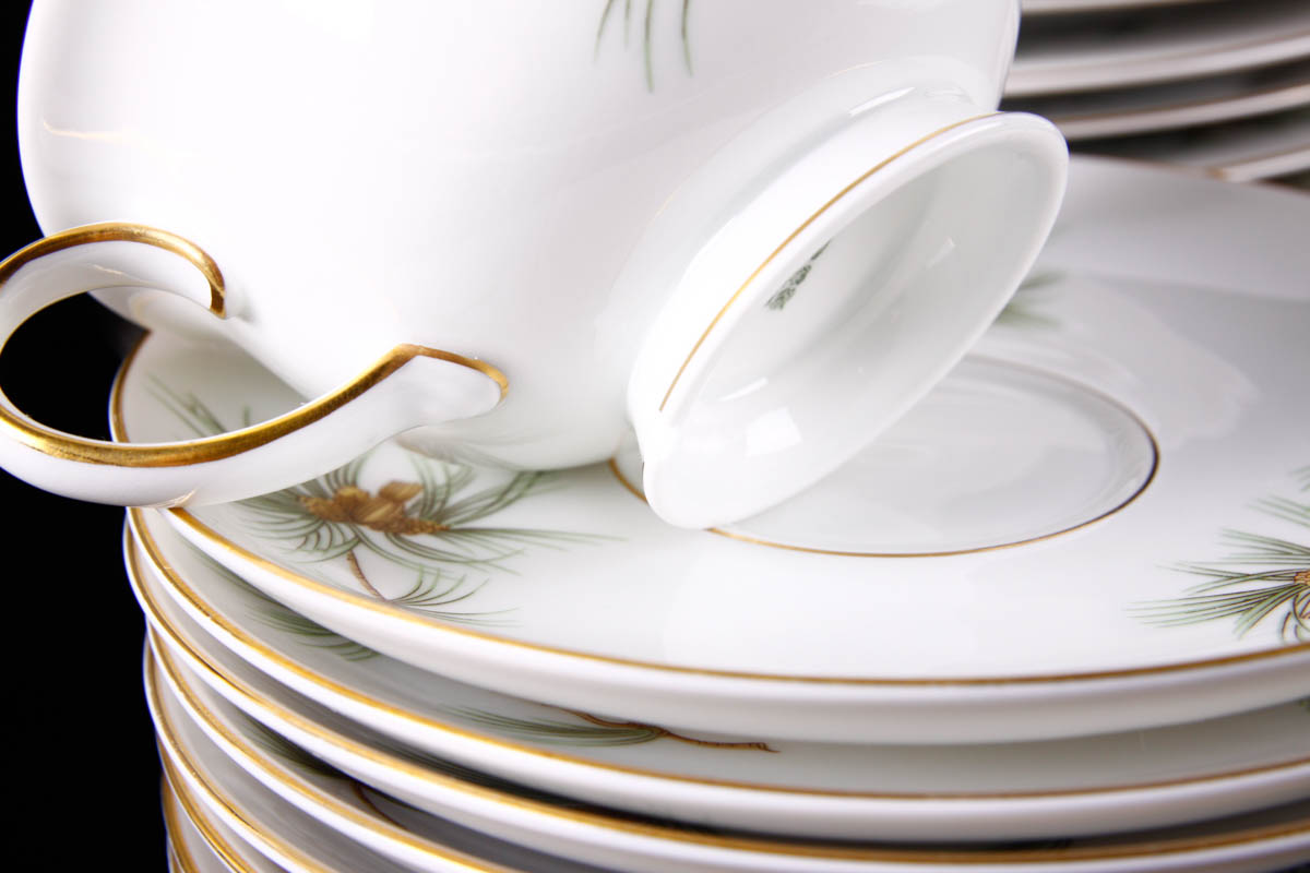 Vintage Rosenthal China Aida "Pine Needles" China Place Settings
