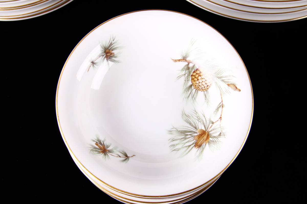Vintage Rosenthal China Aida "Pine Needles" China Place Settings