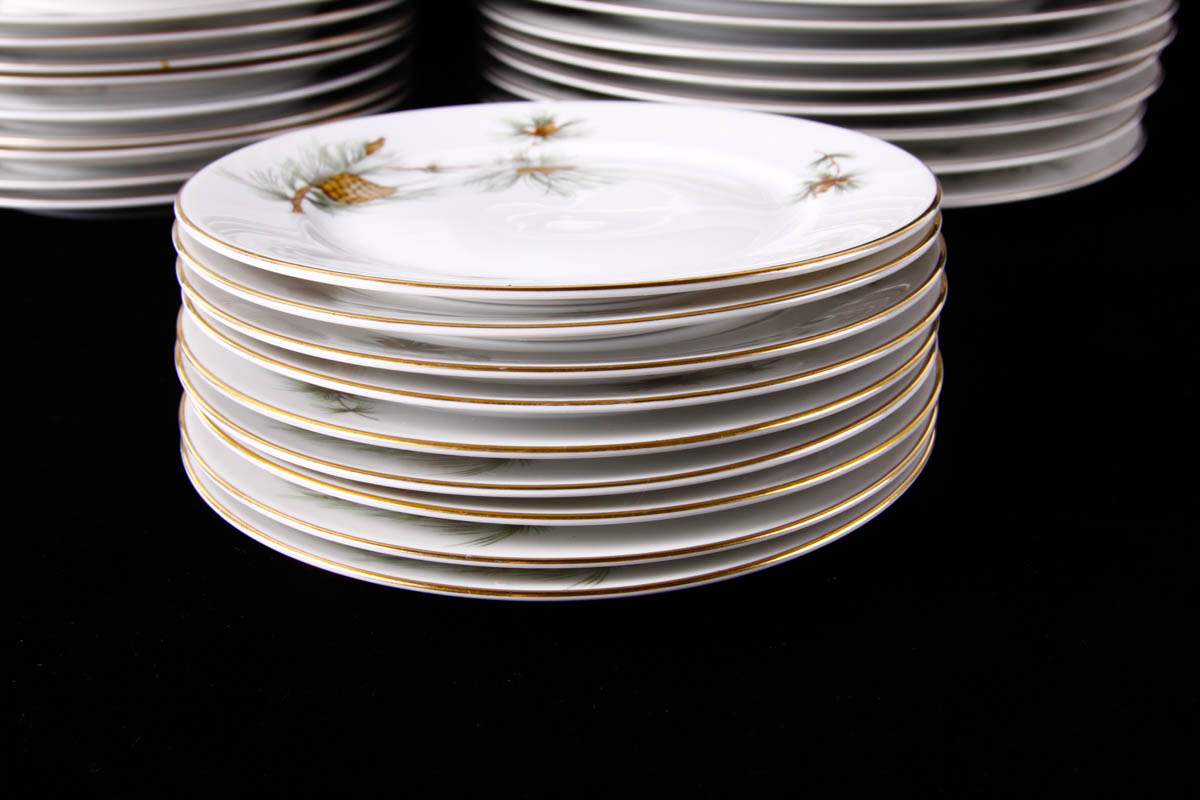 Vintage Rosenthal China Aida "Pine Needles" China Place Settings