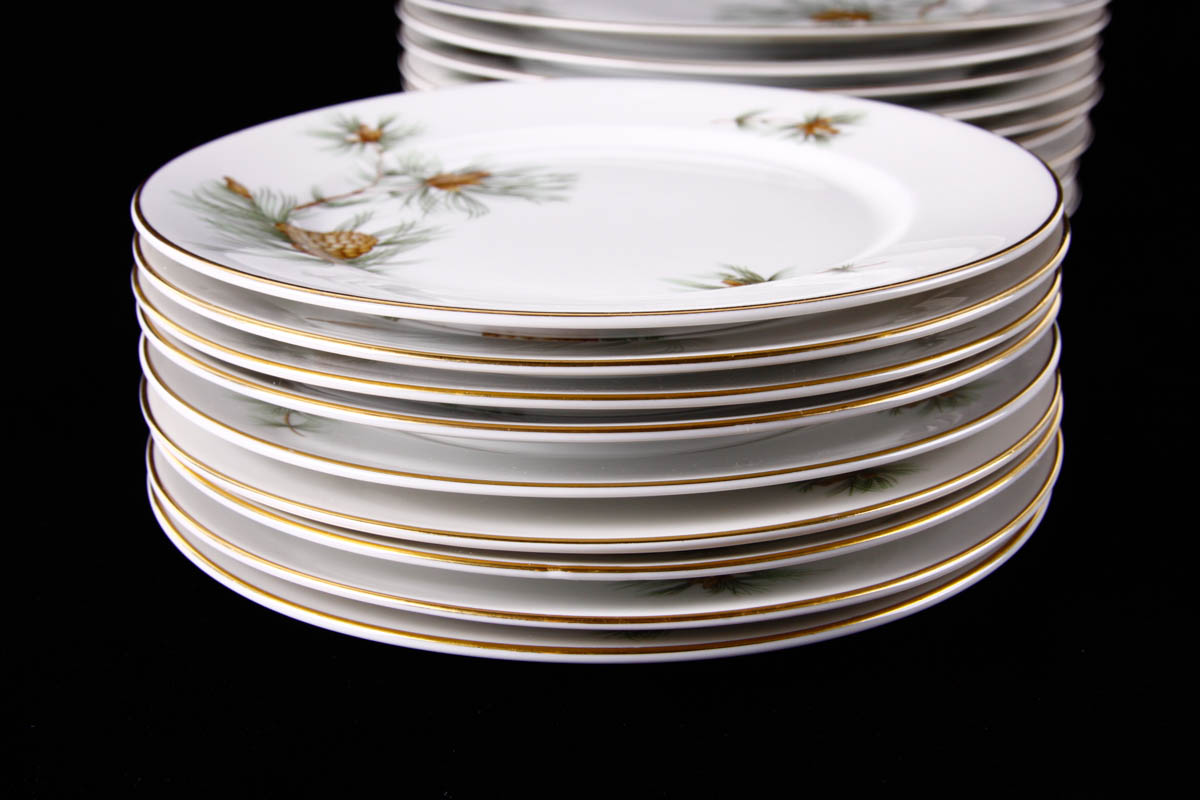 Vintage Rosenthal China Aida "Pine Needles" China Place Settings