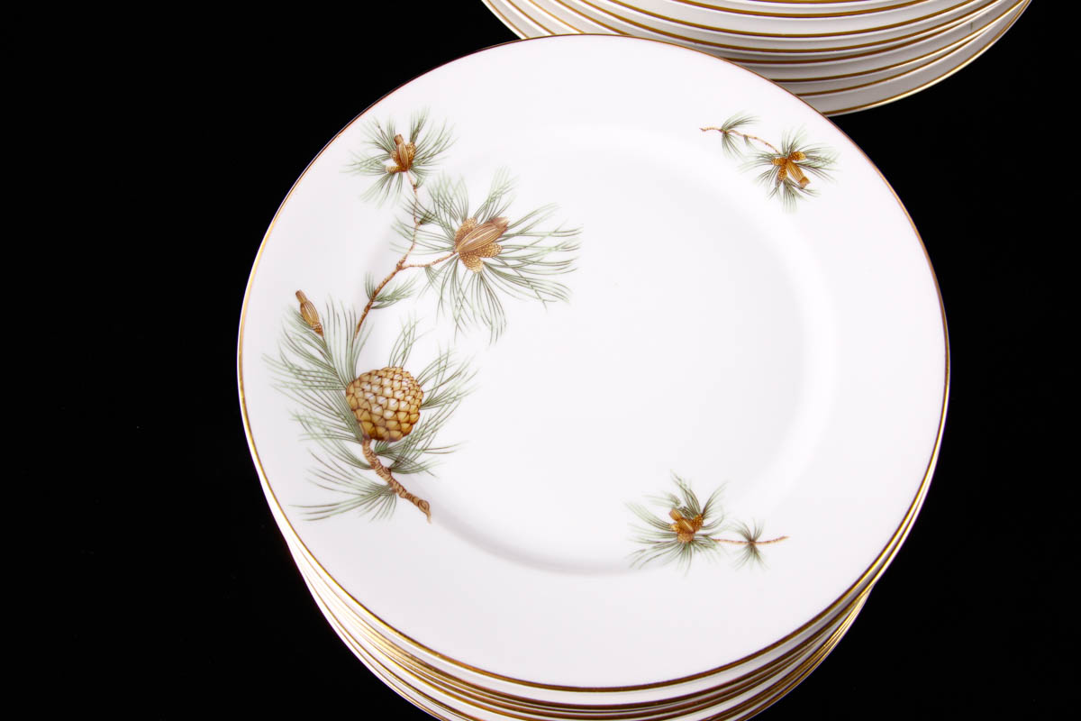 Vintage Rosenthal China Aida "Pine Needles" China Place Settings
