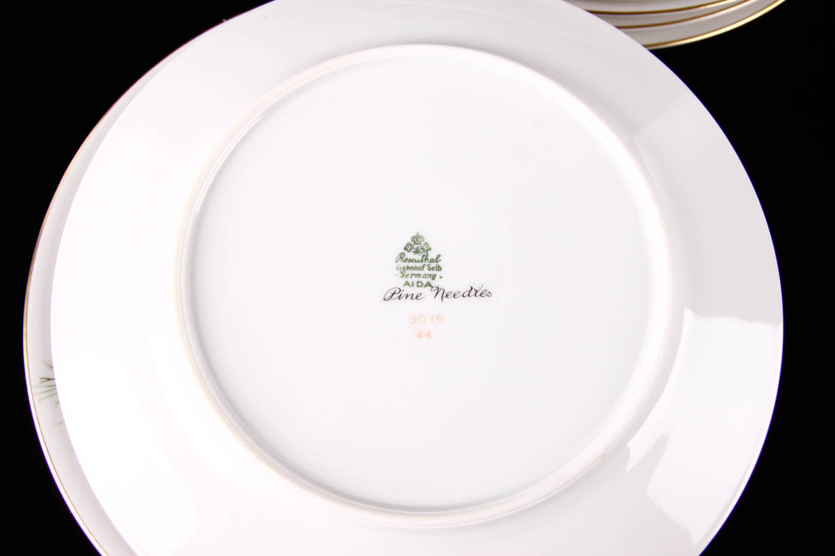 Vintage Rosenthal China Aida "Pine Needles" China Place Settings