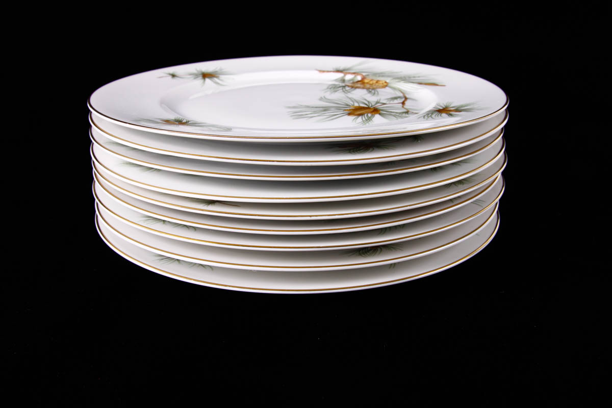 Vintage Rosenthal China Aida "Pine Needles" China Place Settings