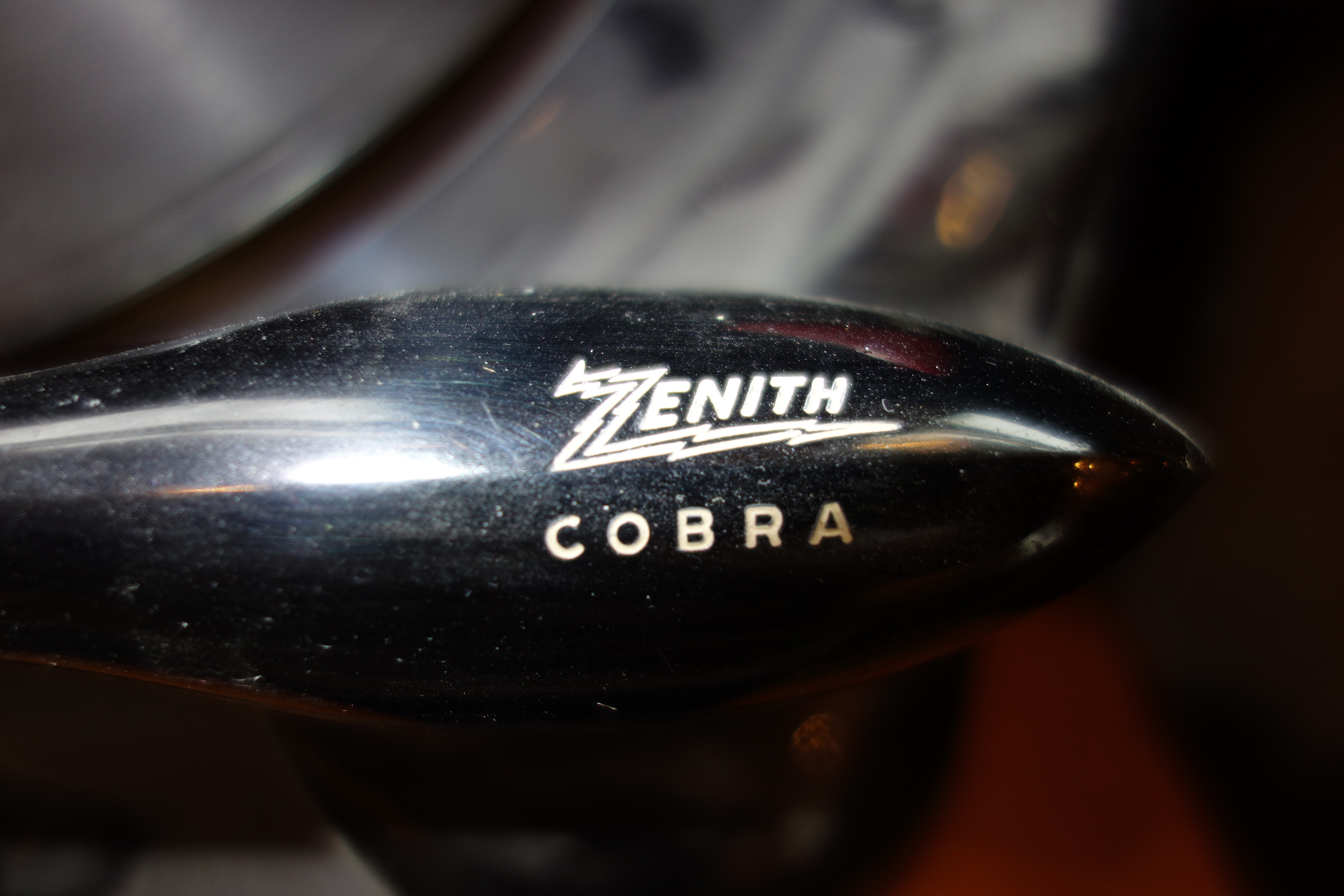 Mid Century Zenith Cobra Radio Phonograph Console