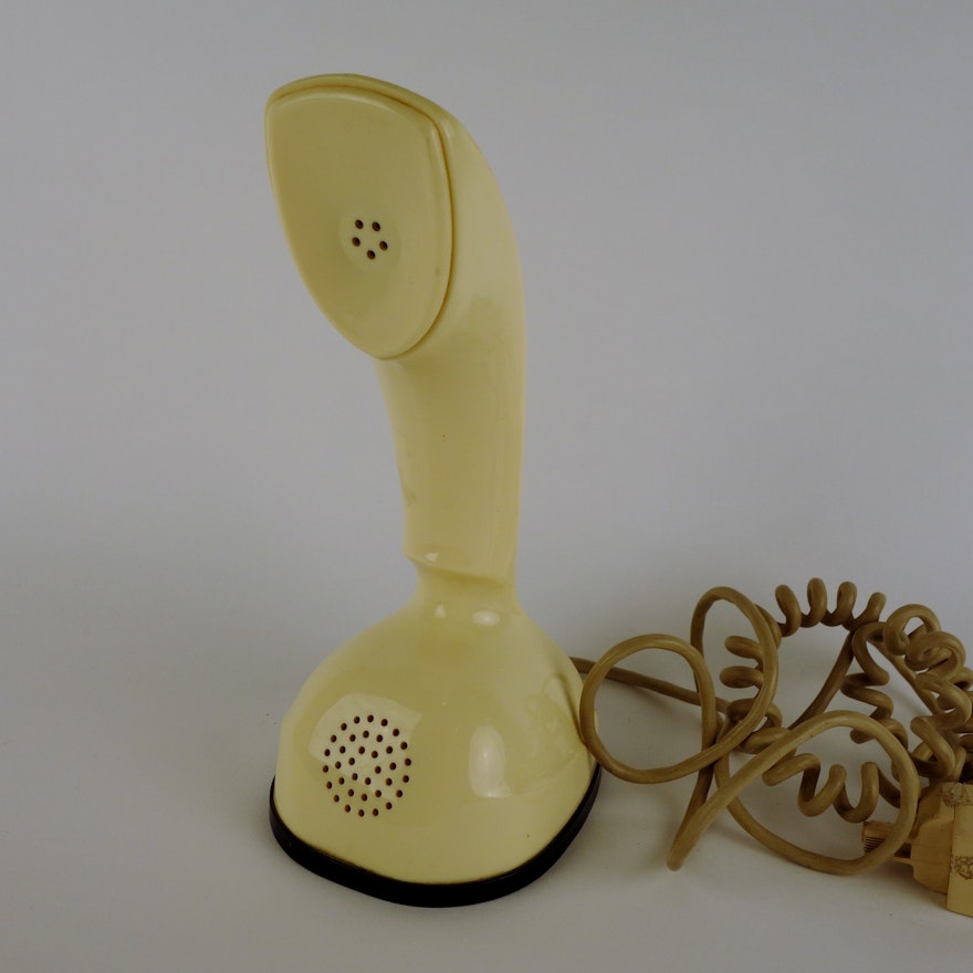 1960s One Piece Rotary Desk Phone