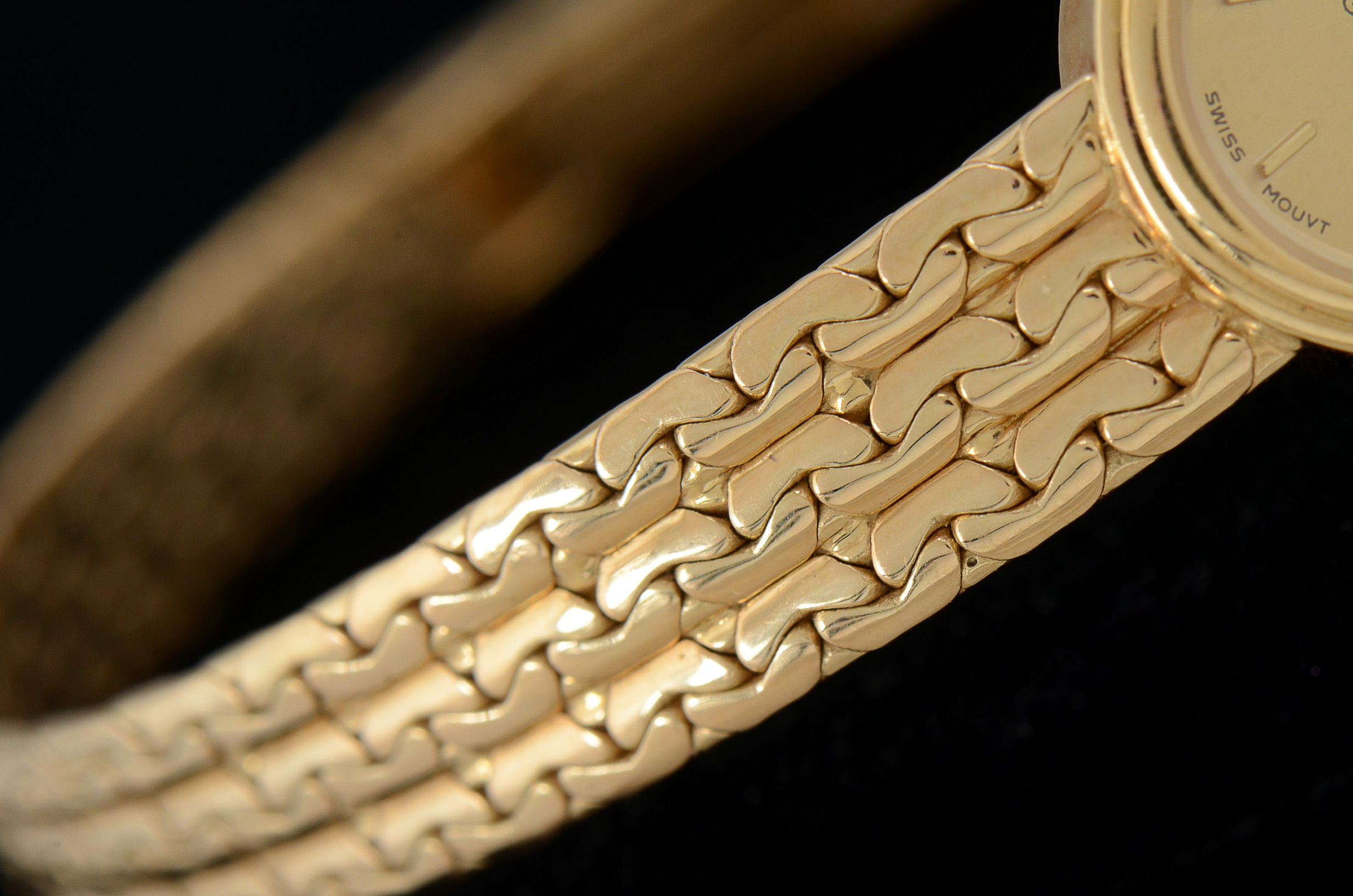 Women's Vicence 18K Yellow Gold Quartz Watch Bracelet