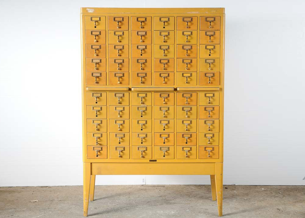 Vintage Gaylord Bros Library Card Catalog