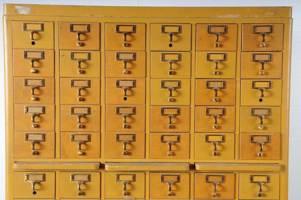 Vintage Gaylord Bros Library Card Catalog