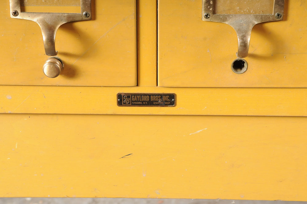 Vintage Gaylord Bros Library Card Catalog
