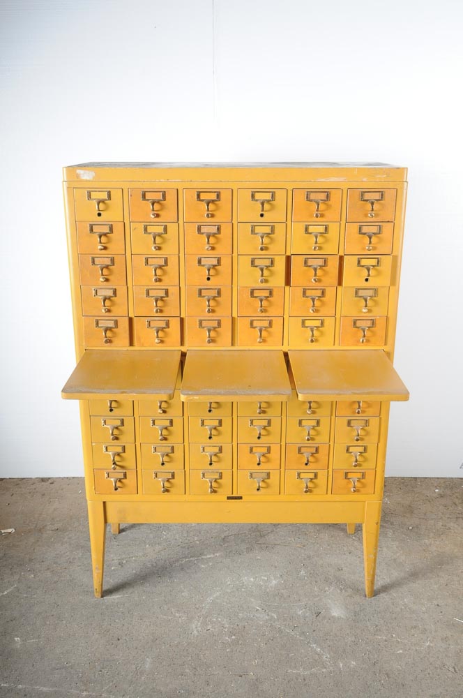 Vintage Gaylord Bros Library Card Catalog