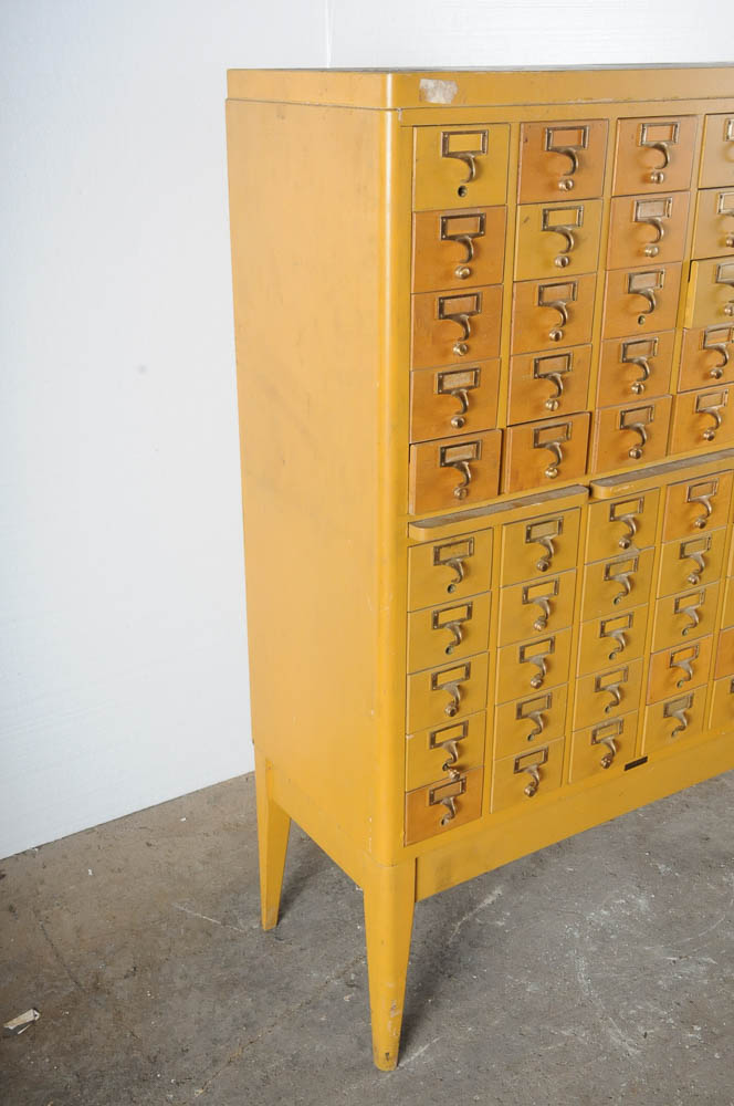 Vintage Gaylord Bros Library Card Catalog