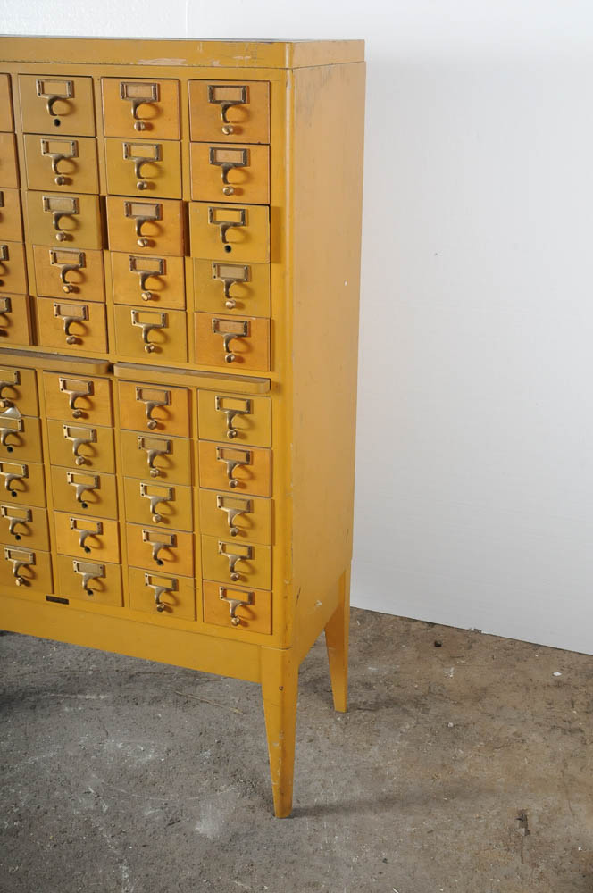 Vintage Gaylord Bros Library Card Catalog