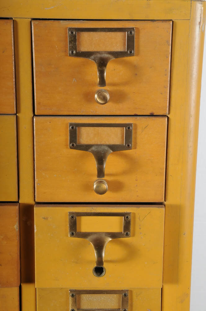 Vintage Gaylord Bros Library Card Catalog