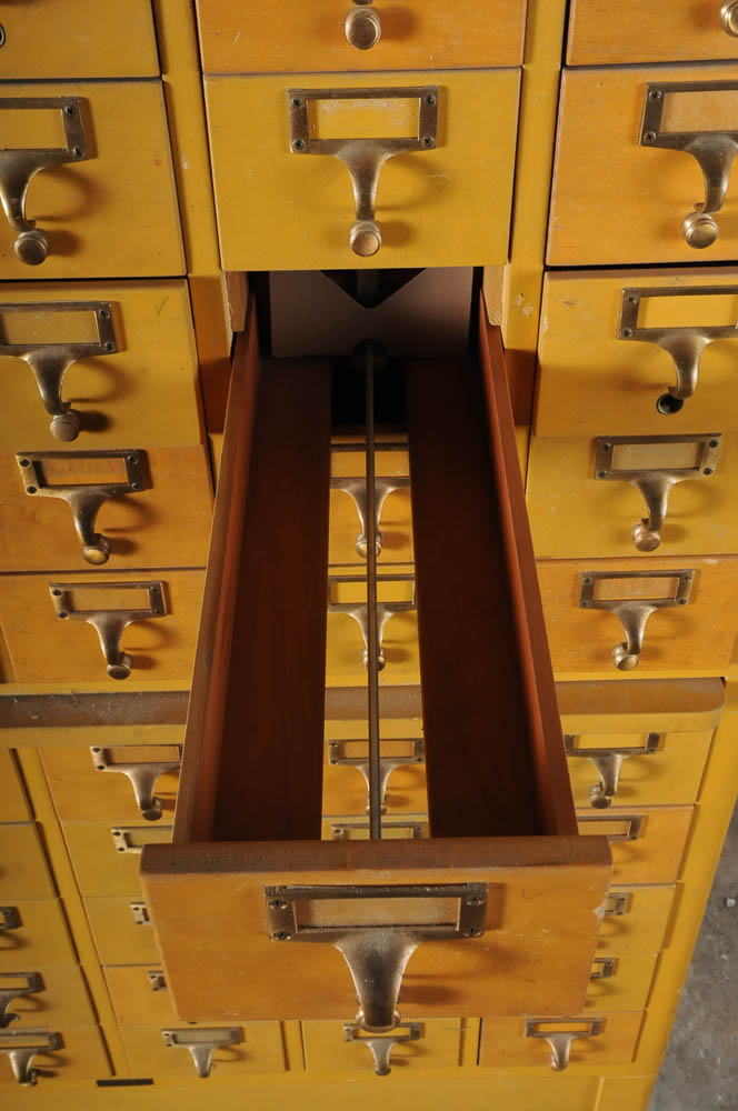 Vintage Gaylord Bros Library Card Catalog