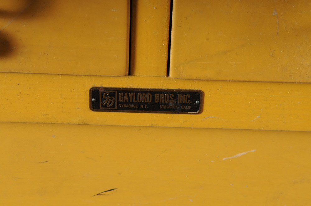 Vintage Gaylord Bros Library Card Catalog