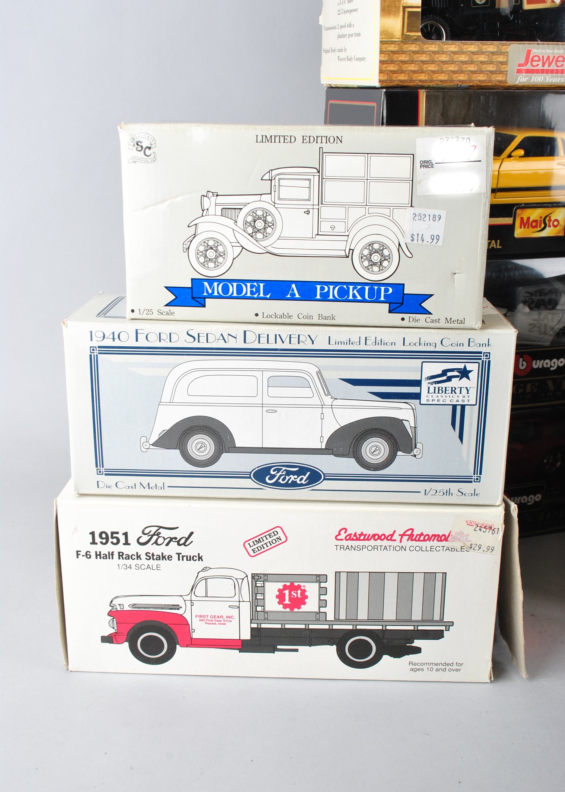 Collection Of Die-cast Metal Classic Cars