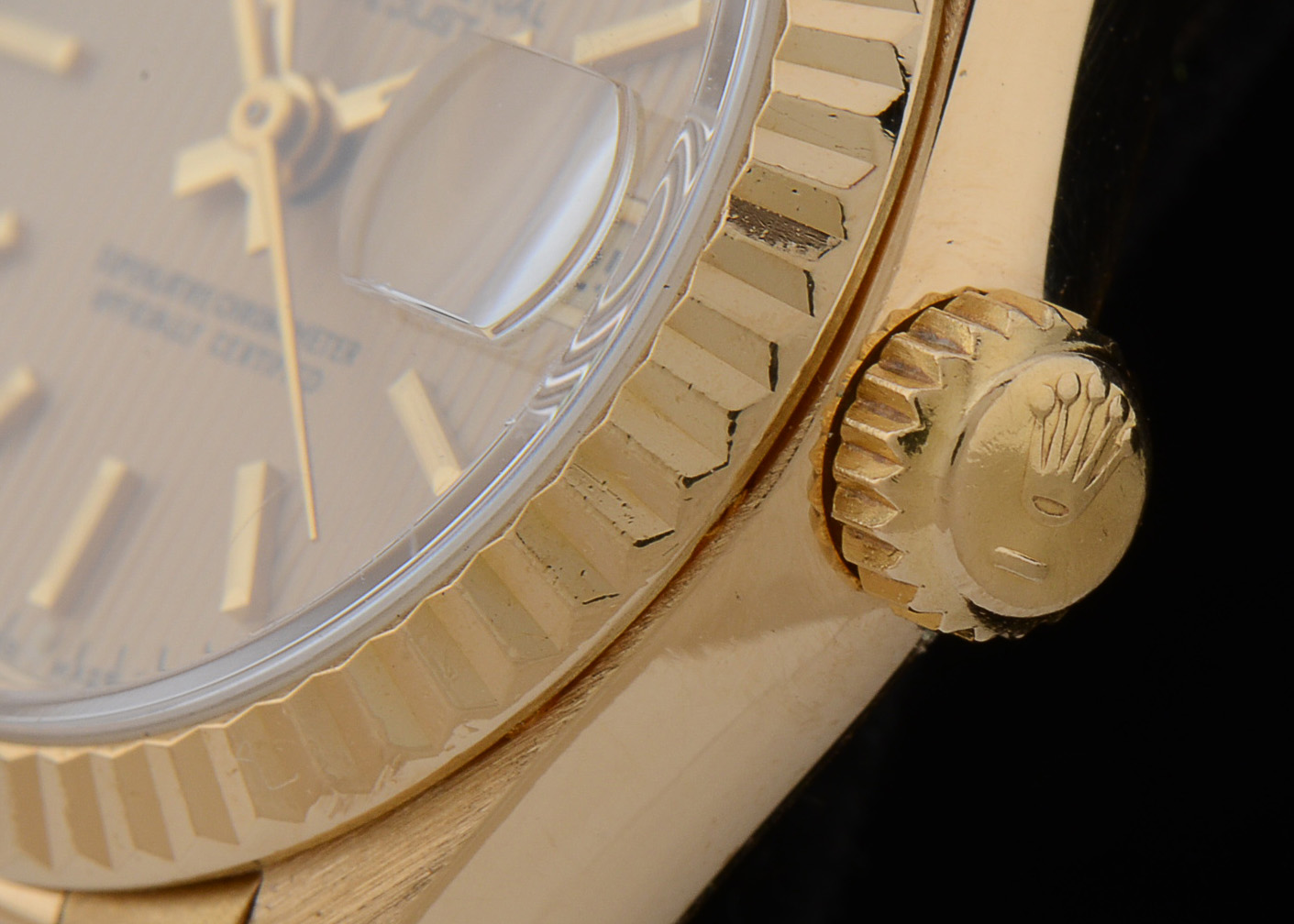 Rolex President 18K Solid Gold Champagne Tapestry Dial Automatic