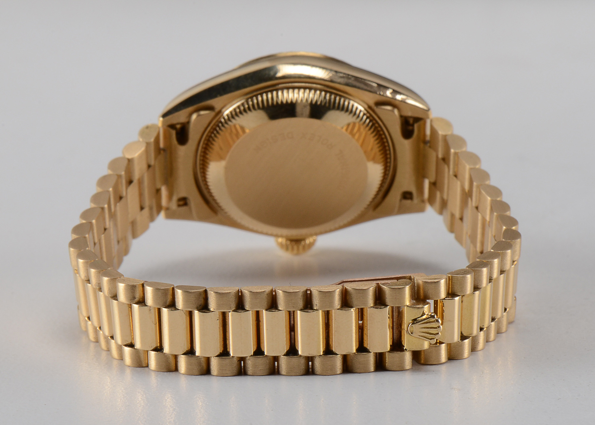 Rolex President 18K Solid Gold Champagne Tapestry Dial Automatic