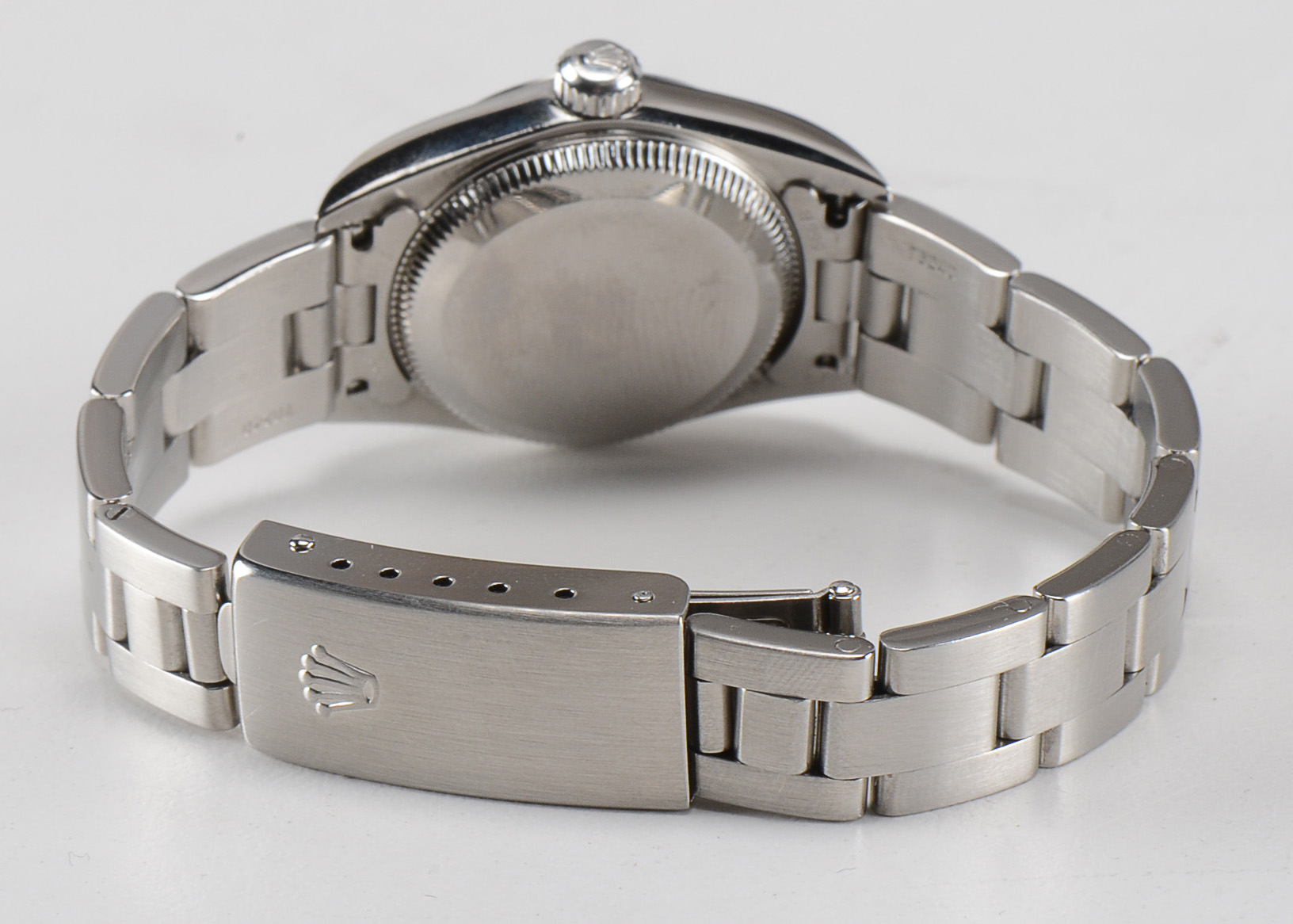 Rolex Oyster Perpetual No Date Steel Black Arabic Dial Automatic