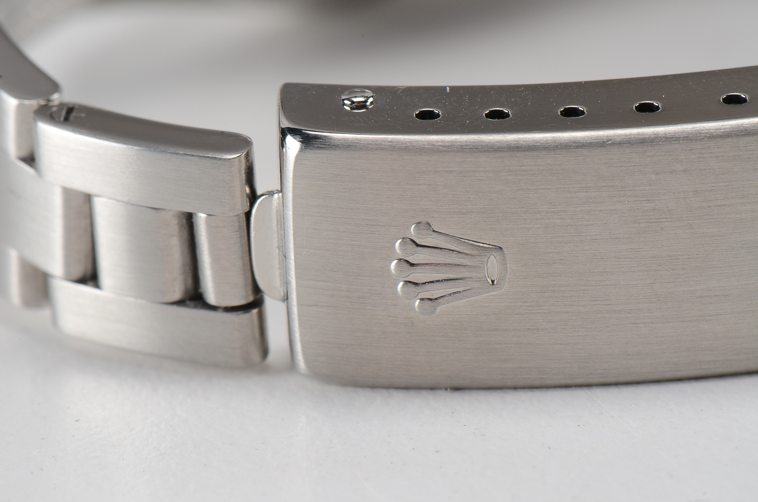 Rolex Oyster Perpetual No Date Steel Black Arabic Dial Automatic