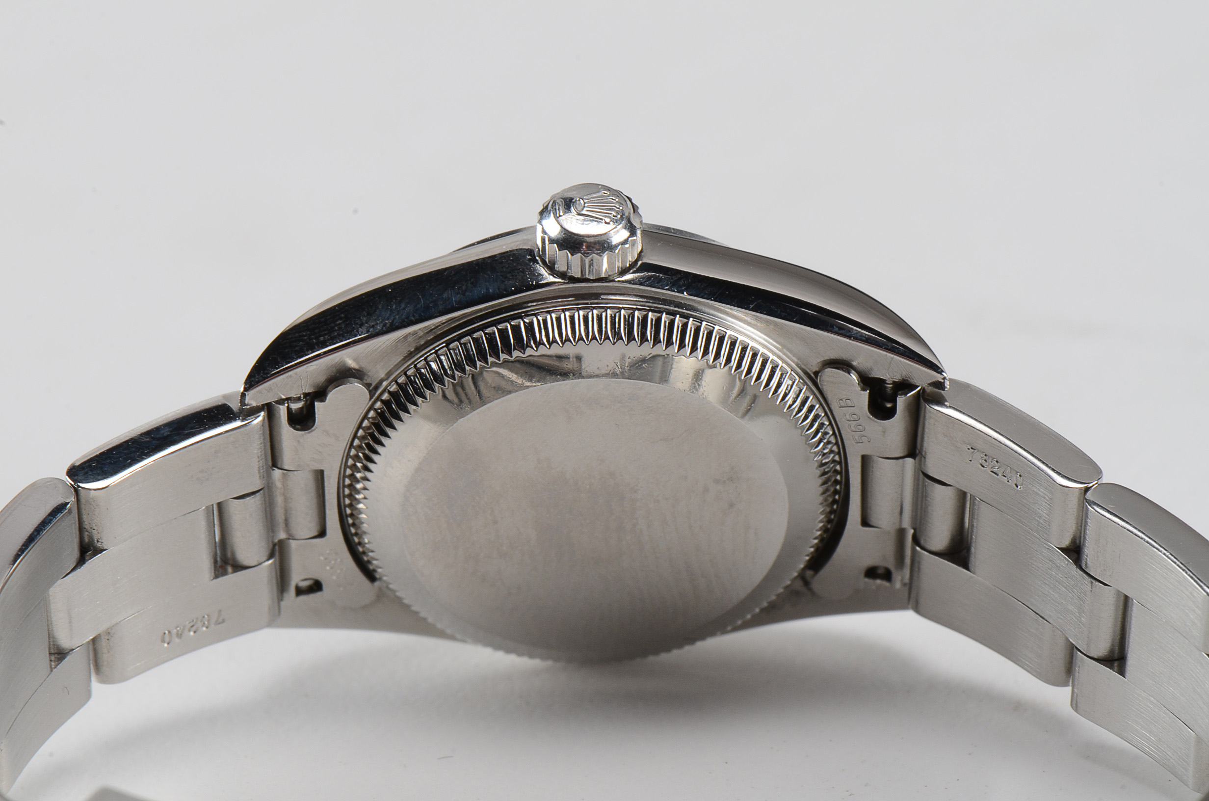 Rolex Oyster Perpetual No Date Steel Black Arabic Dial Automatic