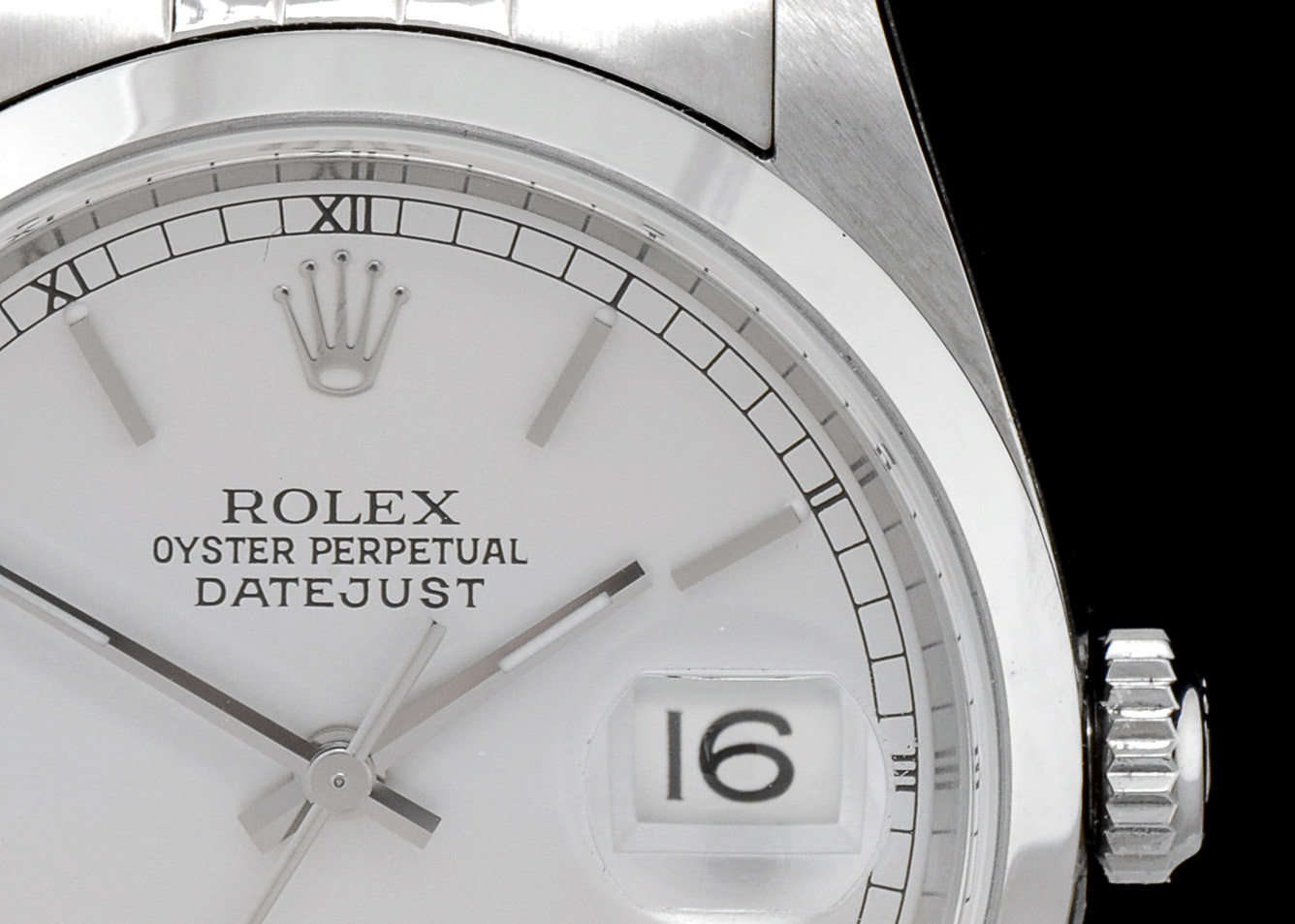 Rolex Datejust Steel 16200 Silver Index Dial Jubilee Automatic