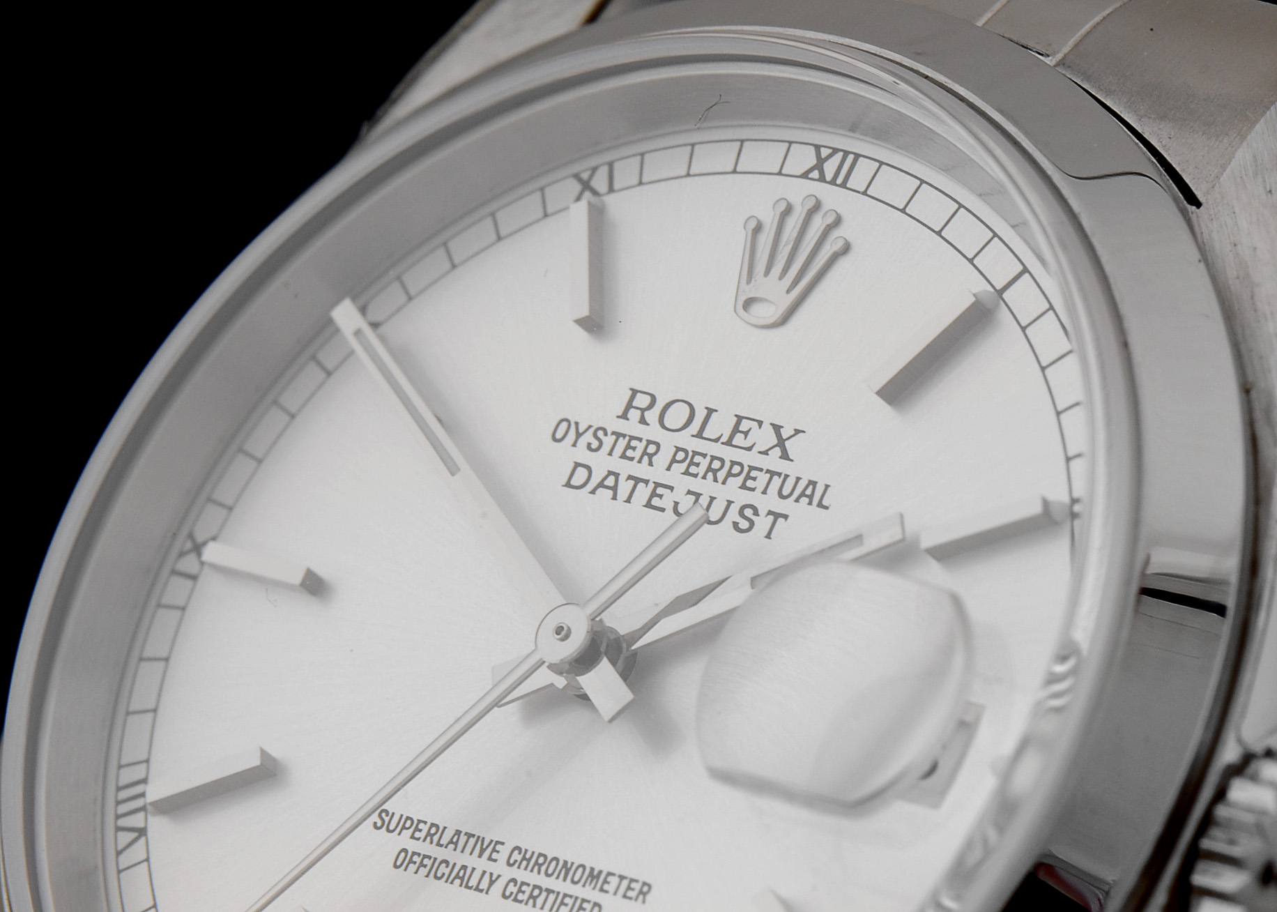 Rolex Datejust Steel 16200 Silver Index Dial Jubilee Automatic