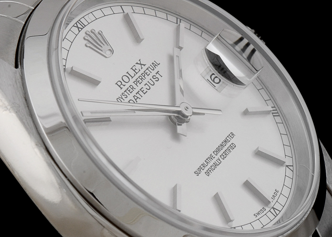 Rolex Datejust Steel 16200 Silver Index Dial Jubilee Automatic