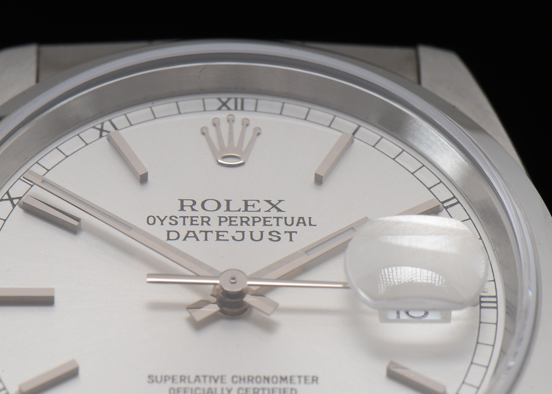 Rolex Datejust Steel 16200 Silver Index Dial Jubilee Automatic