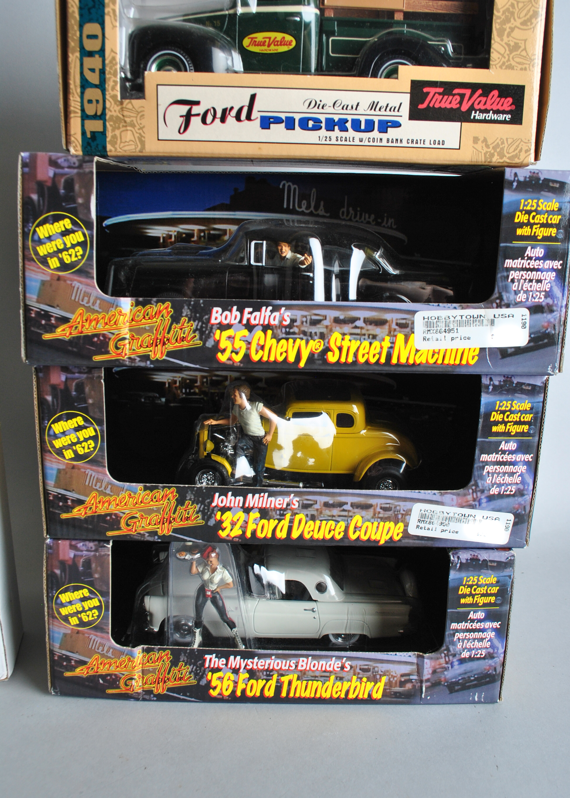 Collection Of Die-cast Metal Classic Cars