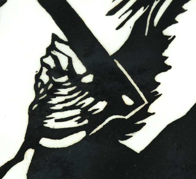 Norman Strike Linoleum Cut "The Artist at Work"