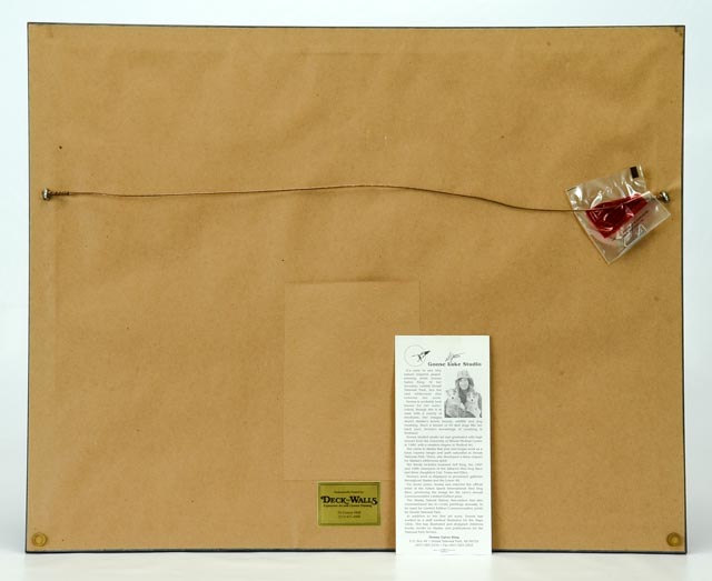 Donna Gates King Print of Huskies