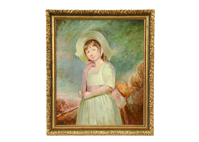 Copy Painting of George Romney's "Miss Juliana Willoughby"