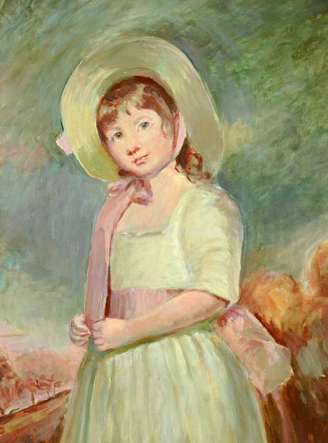 Copy Painting of George Romney's "Miss Juliana Willoughby"