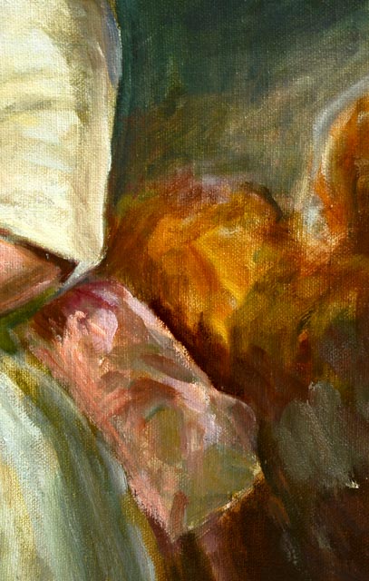 Copy Painting of George Romney's "Miss Juliana Willoughby"