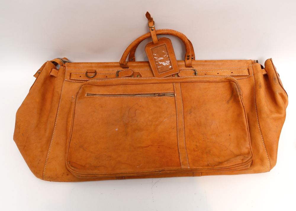 Large Vintage South American Leather Bag