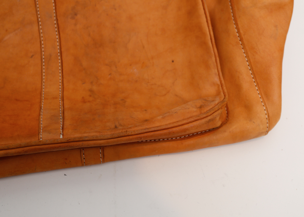 Large Vintage South American Leather Bag
