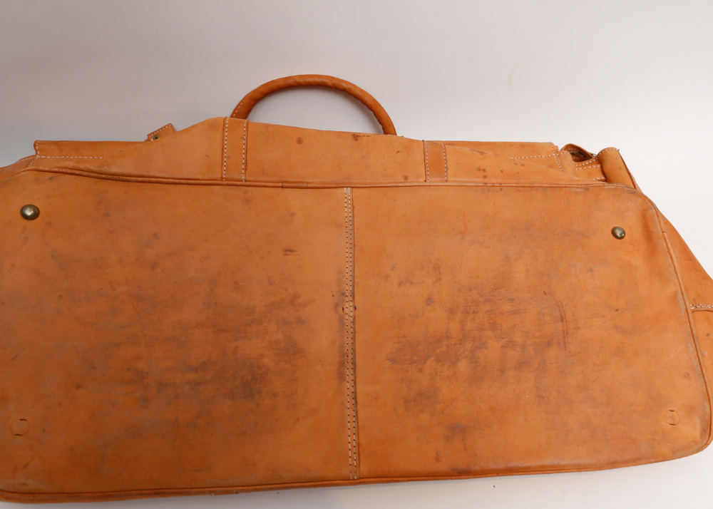 Large Vintage South American Leather Bag