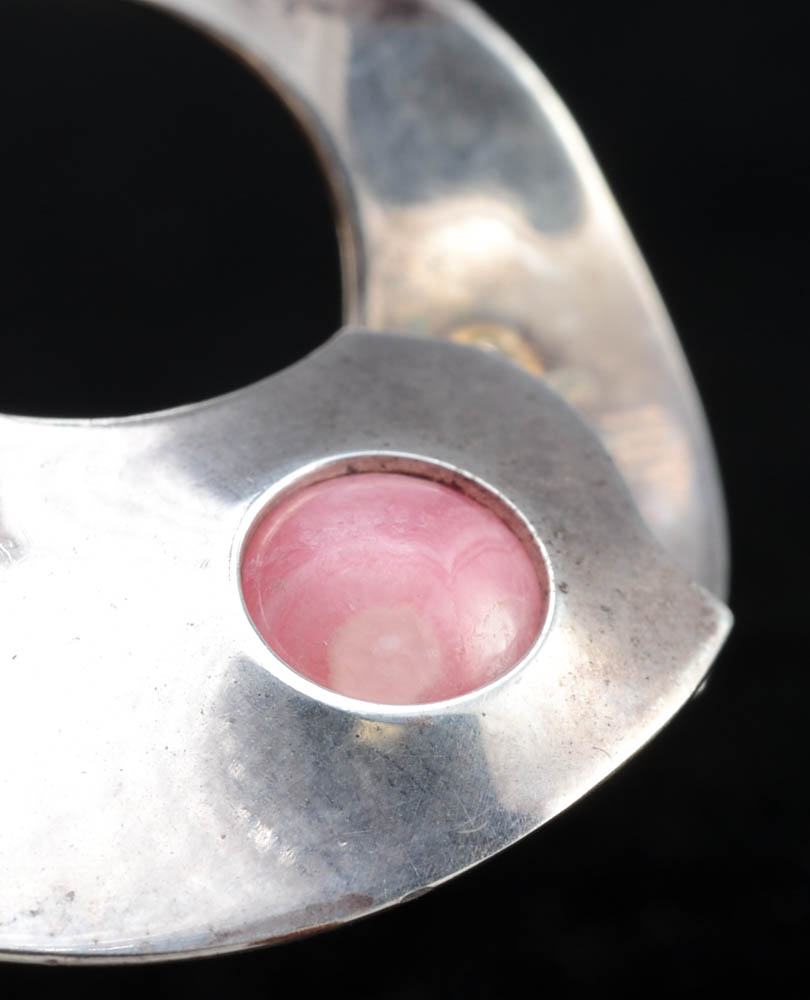 Sharon Johnston Sterling Silver "Lyrical Earrings with Stamens"