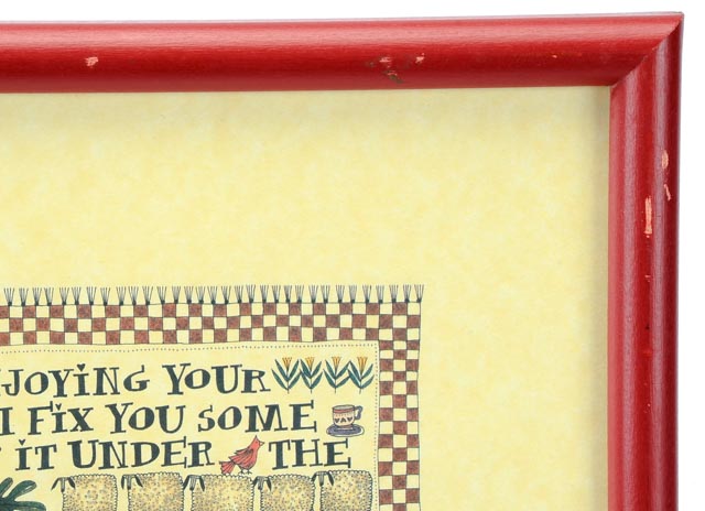 Catherine Grunewald Signed Folk Art Offset Lithograph