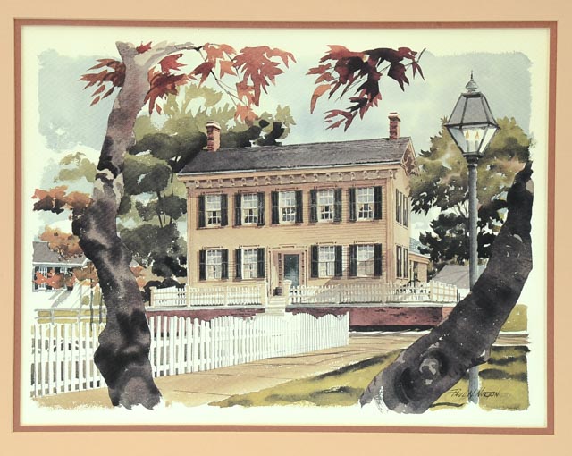 Paul N. Norton Offset Lithograph of Watercolor Painting