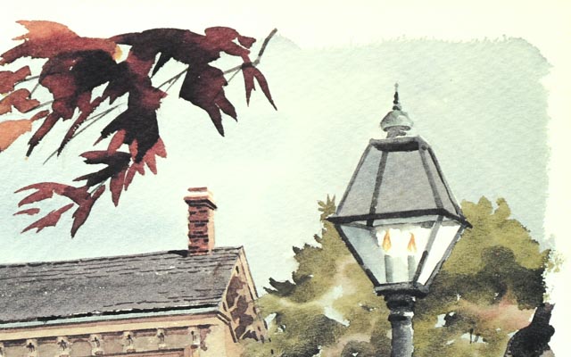 Paul N. Norton Offset Lithograph of Watercolor Painting